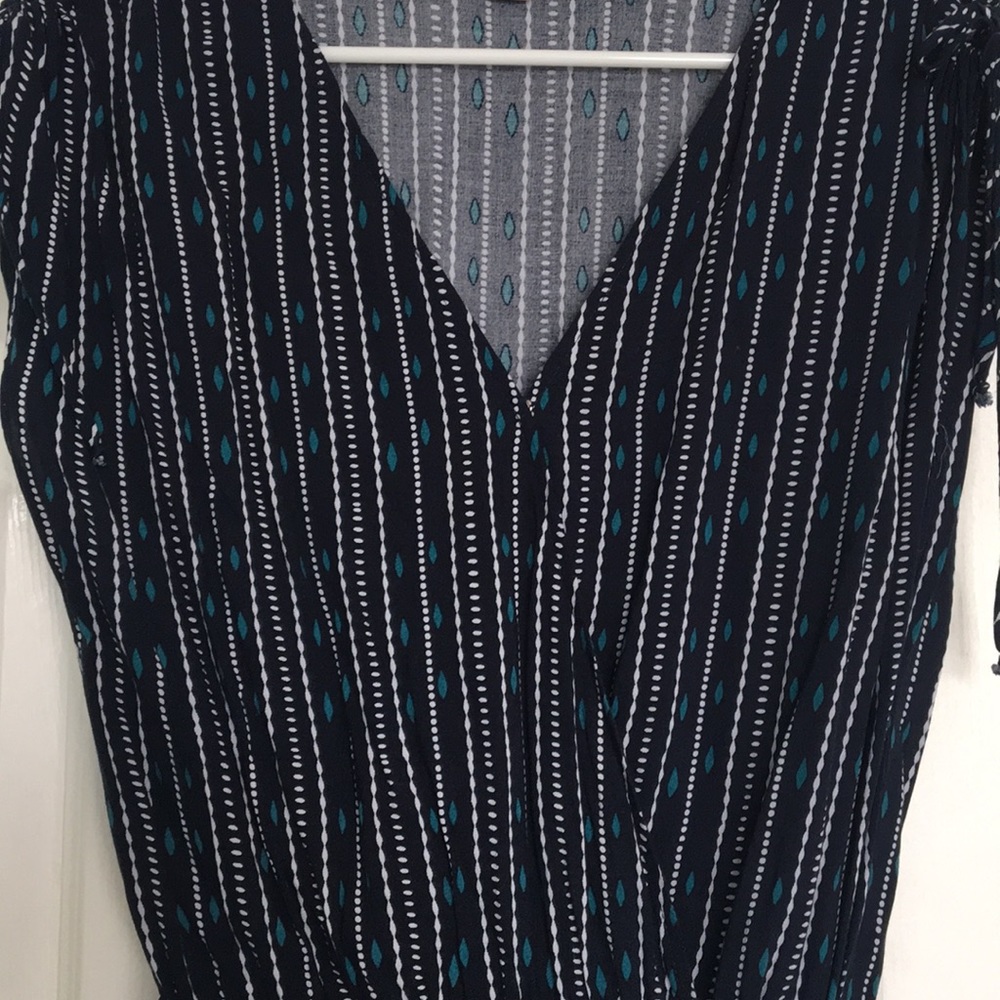 Navy printed jumpsuit, lightweight & summery